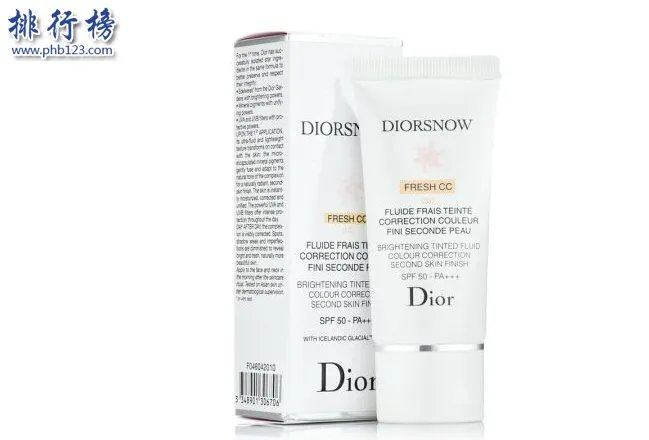 大牌CC霜排行榜10强:SKII钻白CC霜第6 第4可隔离蓝光