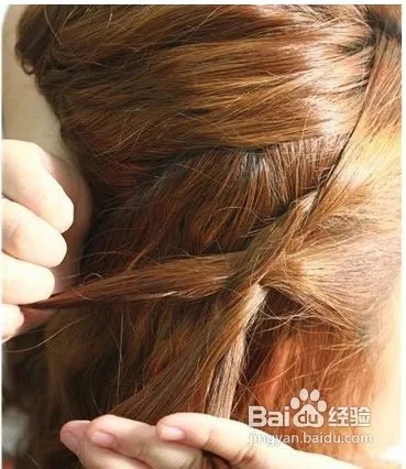 最新韩式编发盘发