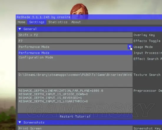 《绝地求生》1.0版Reshade用法图文指南