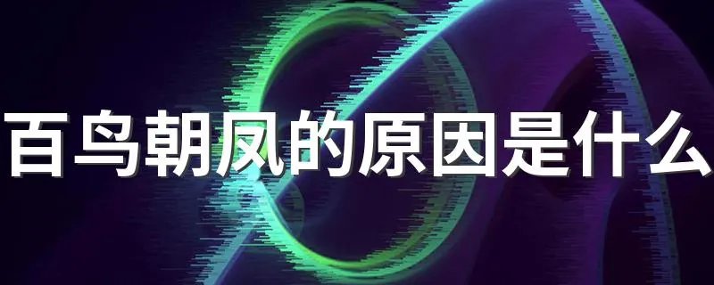百鸟朝凤的原因是什么 原因是恩于凤凰的活命之恩