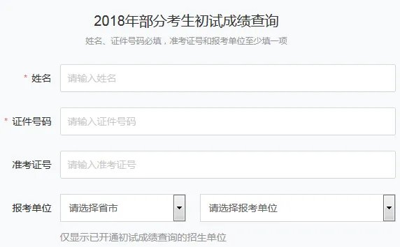 深圳大学2018考研成绩查询入口