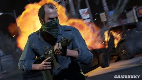 《侠盗飞车5（GTA5）》最新截图 特雷弗玩女人 迈克尔打枪