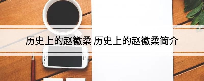 历史上的赵徽柔 历史上的赵徽柔简介