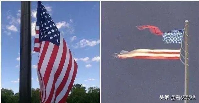如何看待美国最大国旗被雷劈断，华盛顿纪念碑也遭雷击呢？