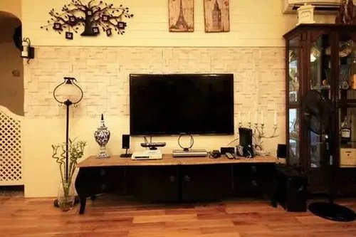 用瓷砖做电视背景墙效果图欣赏 装修必看