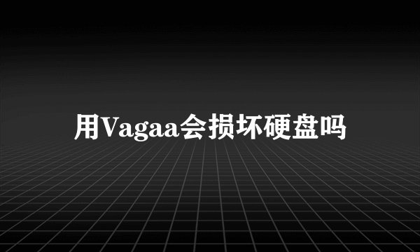 用Vagaa会损坏硬盘吗