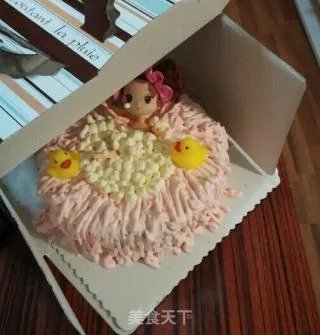 迷糊娃娃洗澡蛋糕，泡泡浴哦，芭比娃娃蛋糕（内涵威风蛋糕详细制作过程）