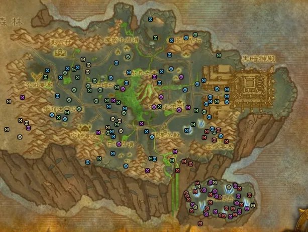 《魔兽世界》影月谷草药点位置坐标