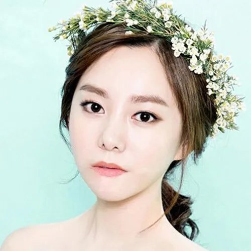 婚纱造型图片唯美发型欣赏 2017流行的新娘发型