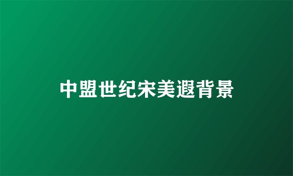 中盟世纪宋美遐背景