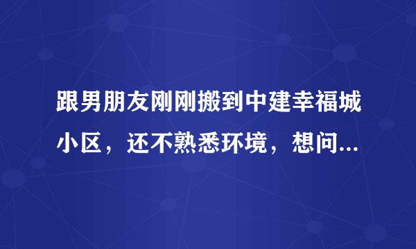 跟男朋友刚刚搬到中建幸福城小区，还不熟悉环境，想问一下大家有什么需要注意的吗？