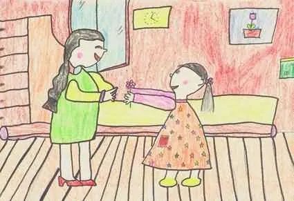 母亲节送给妈妈的画 最好有图 谢谢