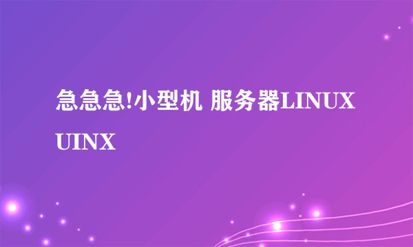 急急急!小型机 服务器LINUX UINX