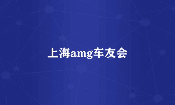 上海amg车友会