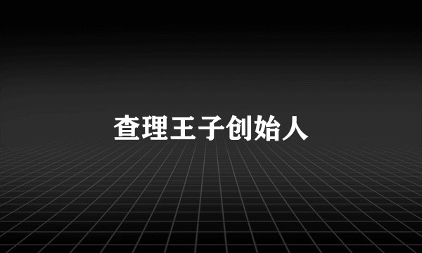 查理王子创始人