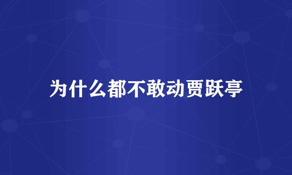 为什么都不敢动贾跃亭