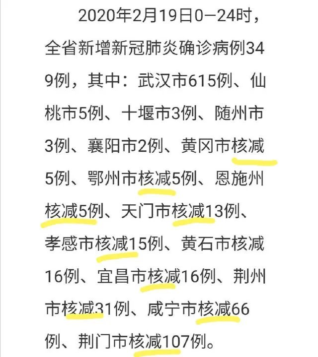 谁能解释一下昨天19号湖北省的新增病例统计是如何计算的，一头雾水？