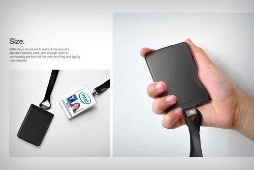 黑莓新款概念手机 竟然是一张企业胸卡