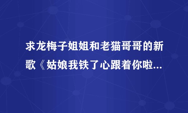 求龙梅子姐姐和老猫哥哥的新歌《姑娘我铁了心跟着你啦》完整歌词，好爱这首歌啊！你们怎么看？