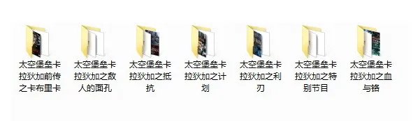 太空堡垒卡拉狄加所有播出过的剧集和电影目录