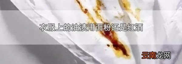 衣服上的油渍用面粉还是红酒