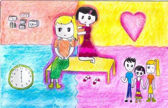 母亲节送给妈妈的画 最好有图 谢谢