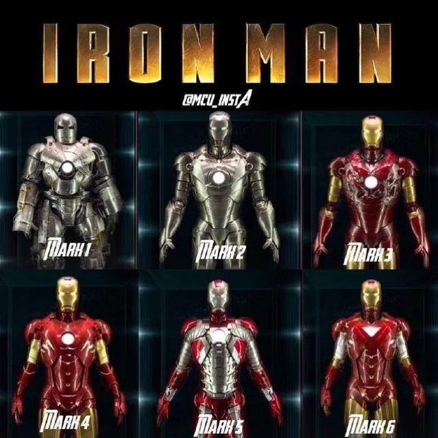 钢铁侠战甲出到多少代？都在哪部电影的哪个时间点出现了？