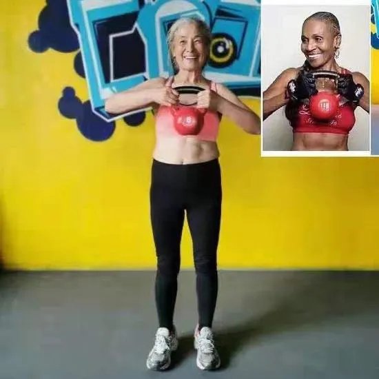 70岁马甲线奶奶成健身教练