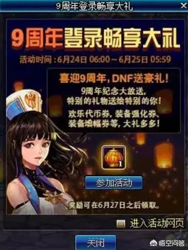 dnf周年庆活动会有什么?