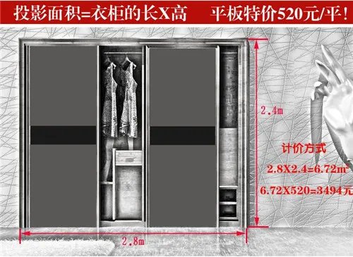 定制衣柜多少钱一平方 定制整体衣柜价格计算方式