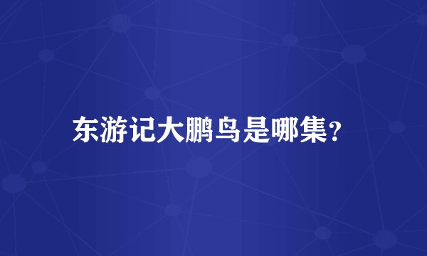 东游记大鹏鸟是哪集？