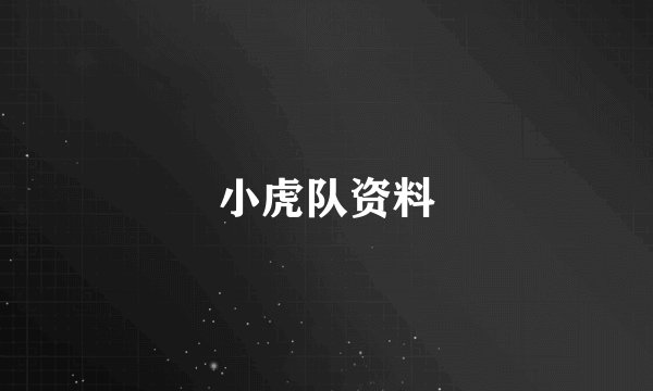 小虎队资料