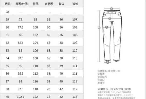 男上装尺码165是多少