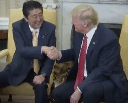 特朗普点评“安倍沙坑翻跟头”：非常感动，比任何体操选手都精彩！他是在夸安倍吗？