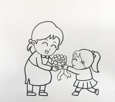 母亲节送给妈妈的画 最好有图 谢谢