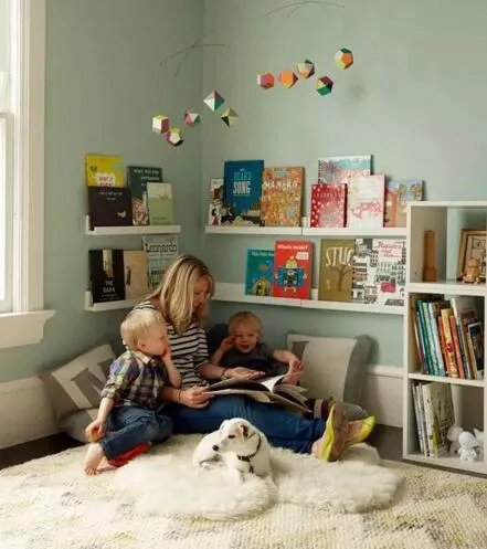孩子不爱看书？不放试试看这样1㎡的阅读区