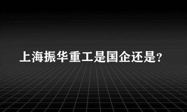上海振华重工是国企还是？