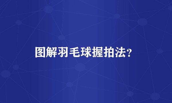 图解羽毛球握拍法？