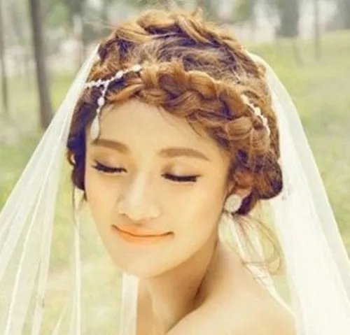 婚纱造型图片唯美发型欣赏 2017流行的新娘发型