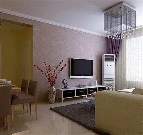 壁纸电视背景墙效果图 个性简约的4款客厅壁纸