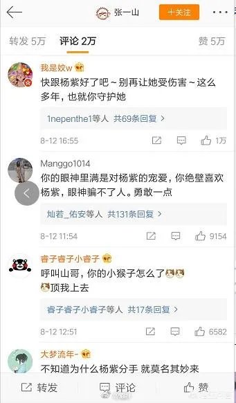 杨紫分手,张一山微博沦陷,你怎么看?