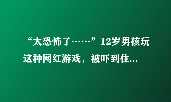 “太恐怖了……”12岁男孩玩这种网红游戏，被吓到住院，一度昏迷？哪些儿童游乐设施存在隐患？