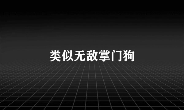 类似无敌掌门狗