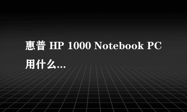 惠普 HP 1000 Notebook PC用什么系统好?