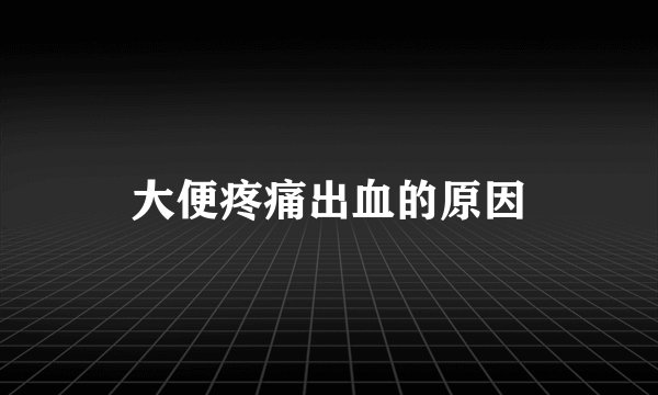 大便疼痛出血的原因