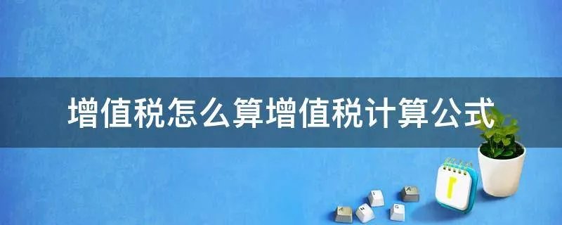 增值税怎么算增值税计算公式