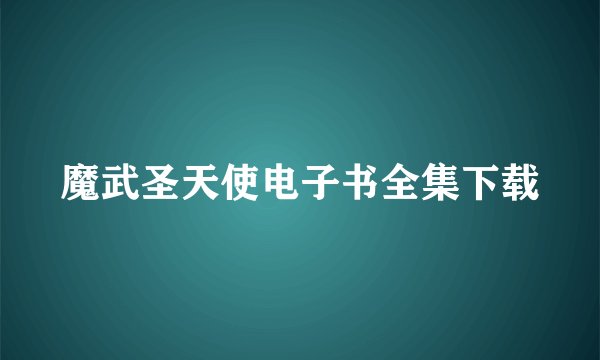 魔武圣天使电子书全集下载