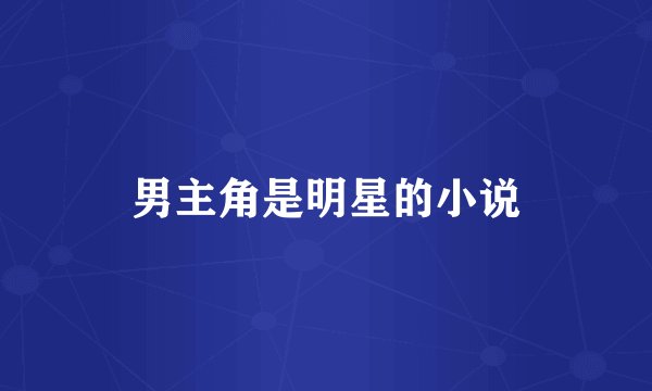 男主角是明星的小说