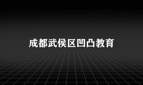 成都武侯区凹凸教育