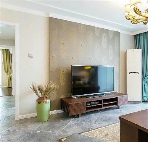 壁纸电视背景墙效果图 个性简约的4款客厅壁纸